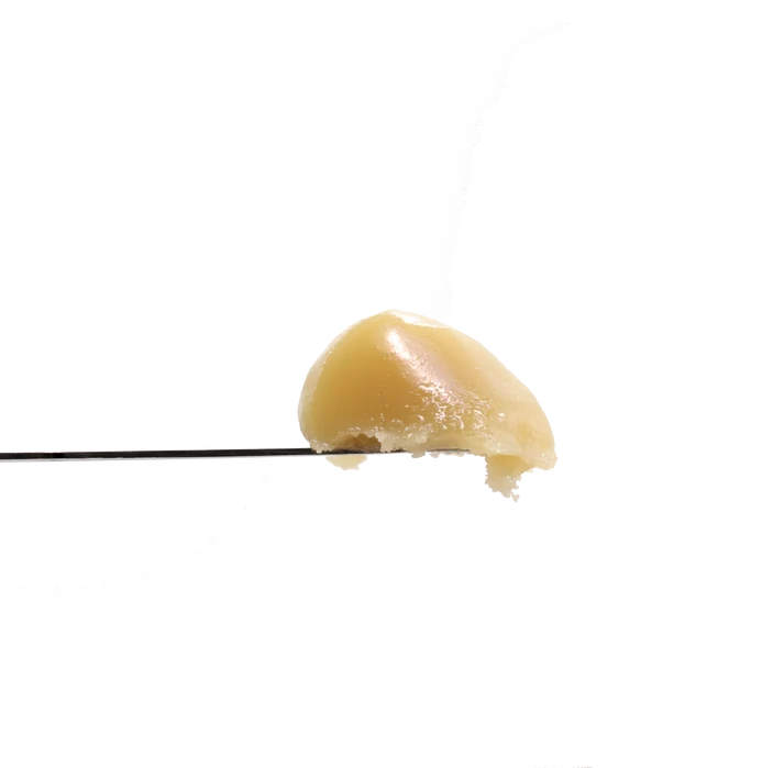 Strawberry Cheesecake 70-119u live rosin dab tool close up West Coast Alchemy Water Boyz